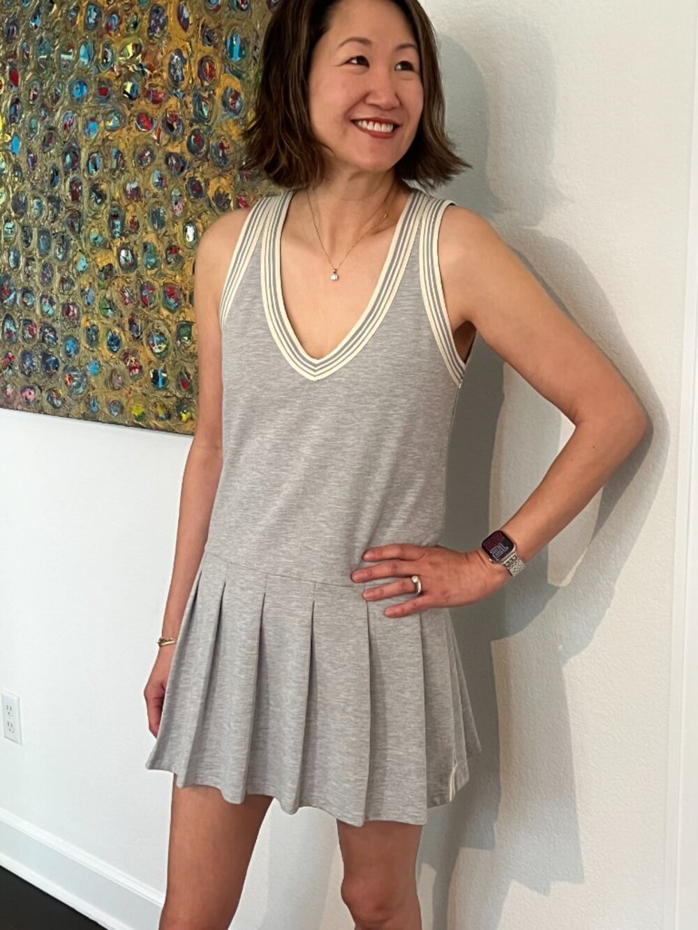 Sundays Cam Tennis Dress Heather Grey Fog